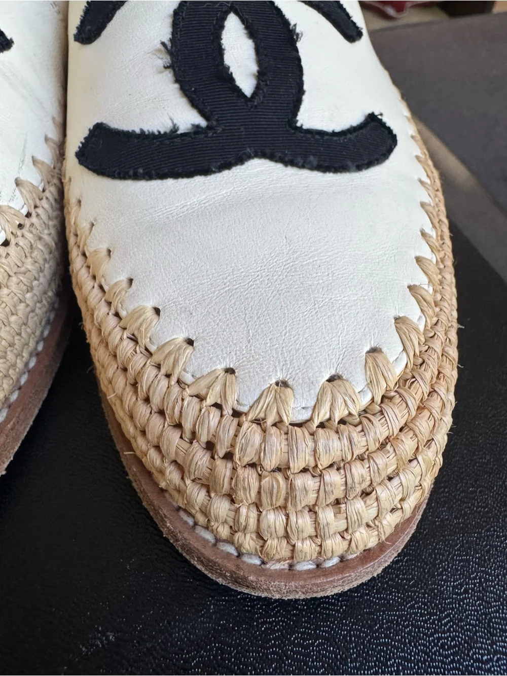 CHANEL CC Raffia Espadrilles - Picture 3 of 12